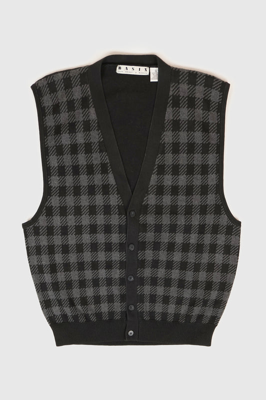 Vintage Checkered Sweater Vest Image 0