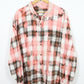 Upcycled Bleached Flannel Button-Down