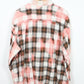 Upcycled Bleached Flannel Button-Down
