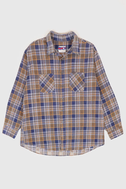 Vintage Flannel Button-Down Shirt Image 0