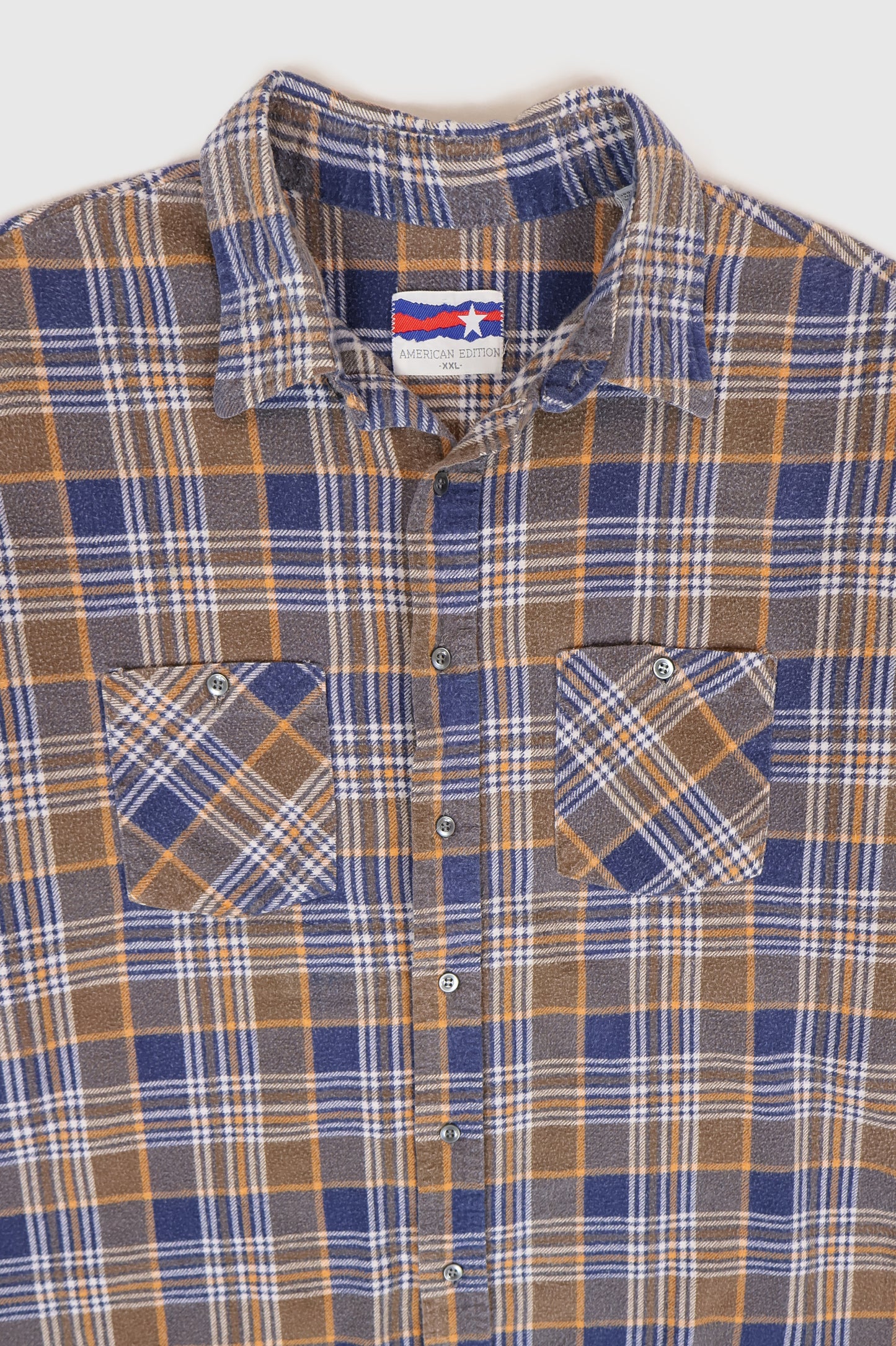 Vintage Flannel Button-Down Shirt Image 1
