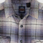 Vintage Blue Plaid Button-Down Shirt