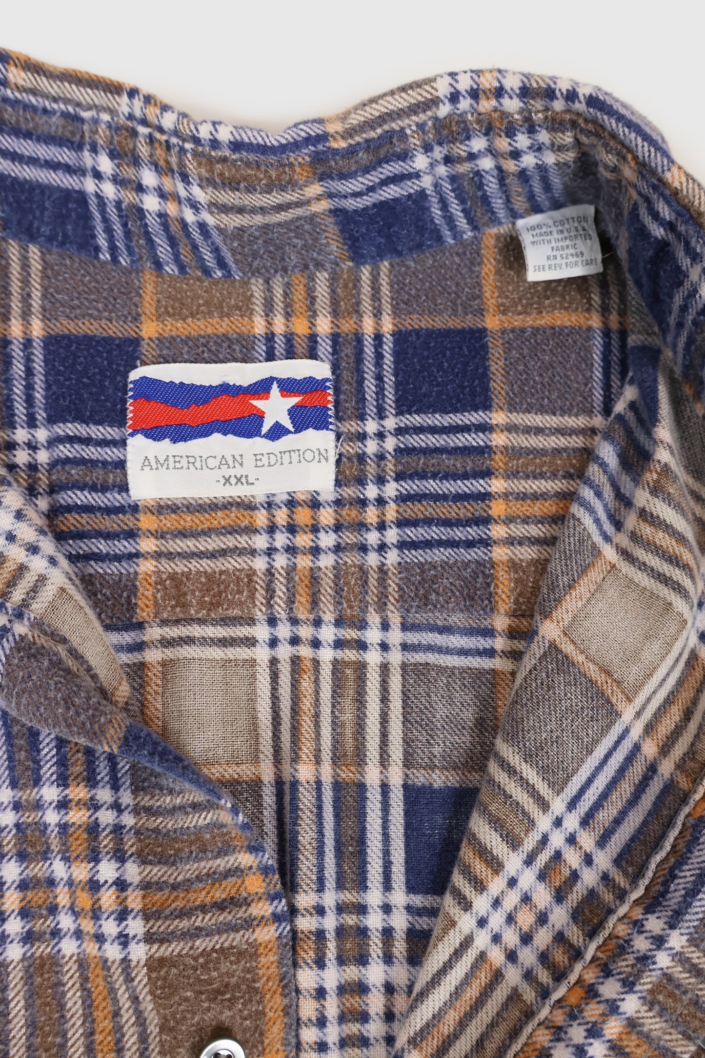 Vintage Flannel Button-Down Shirt Image 3