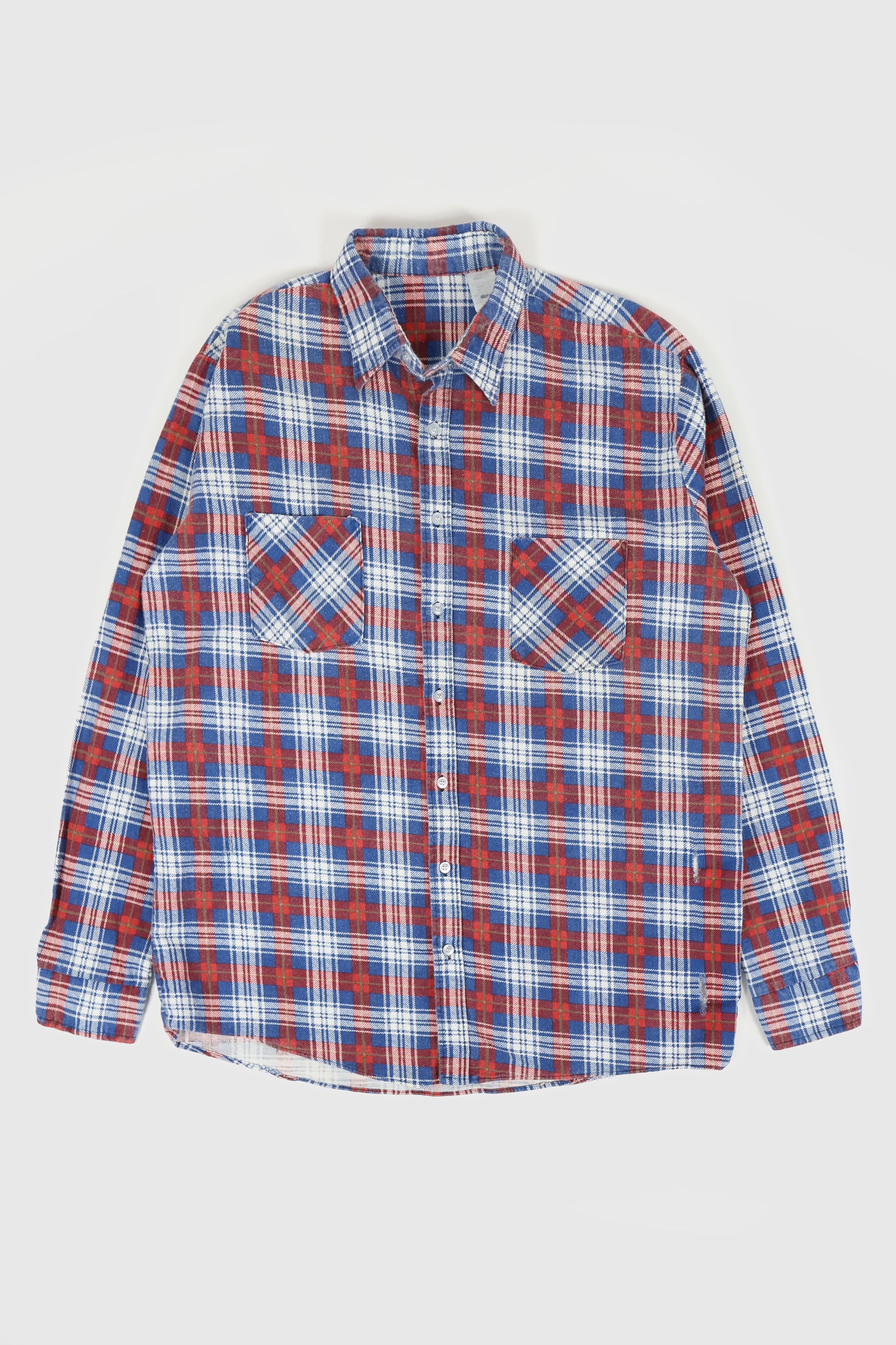 Vintage Lightweight Flannel Button-Down Shirt Image 0