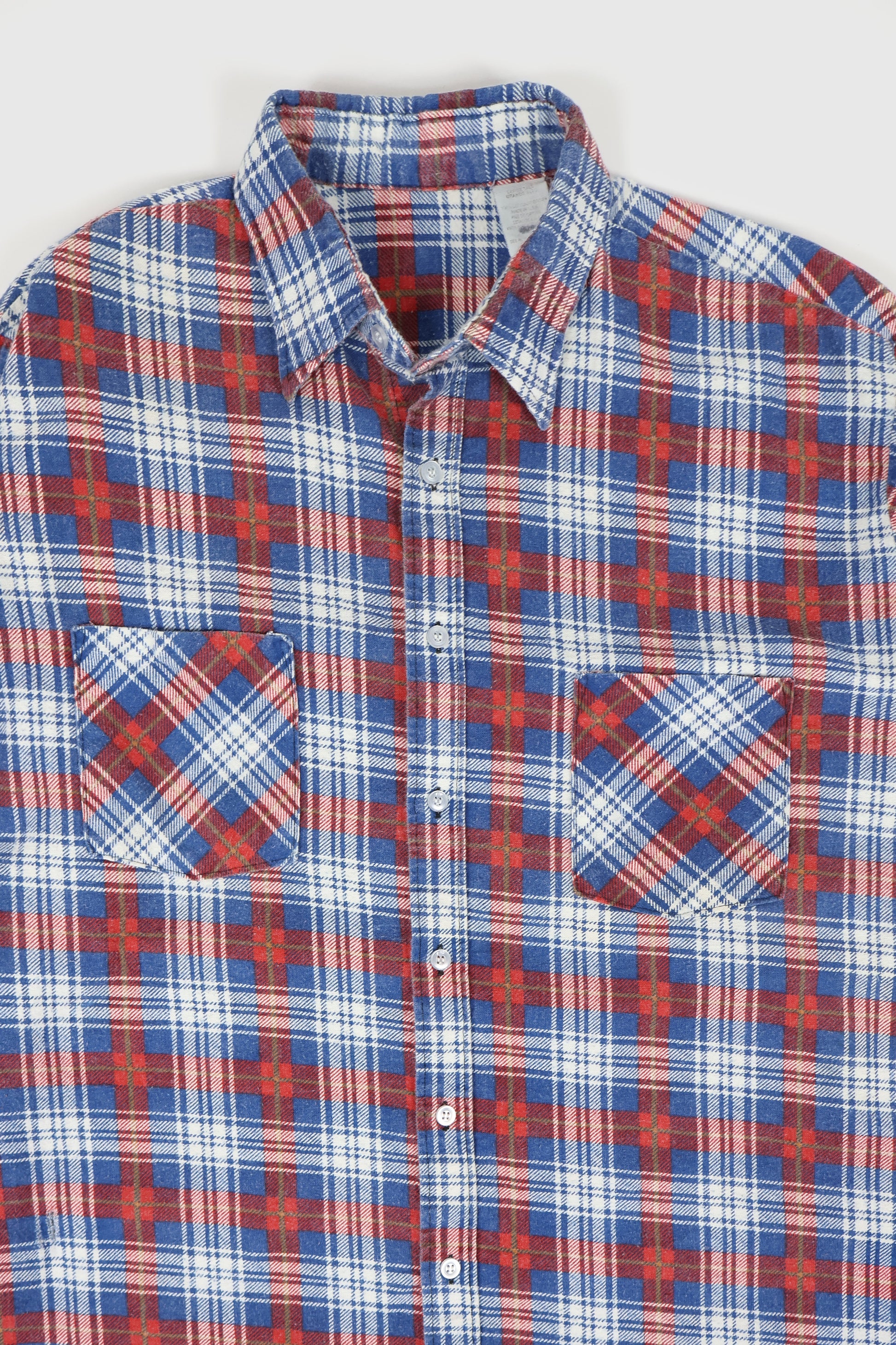 Vintage Lightweight Flannel Button-Down Shirt Image 1