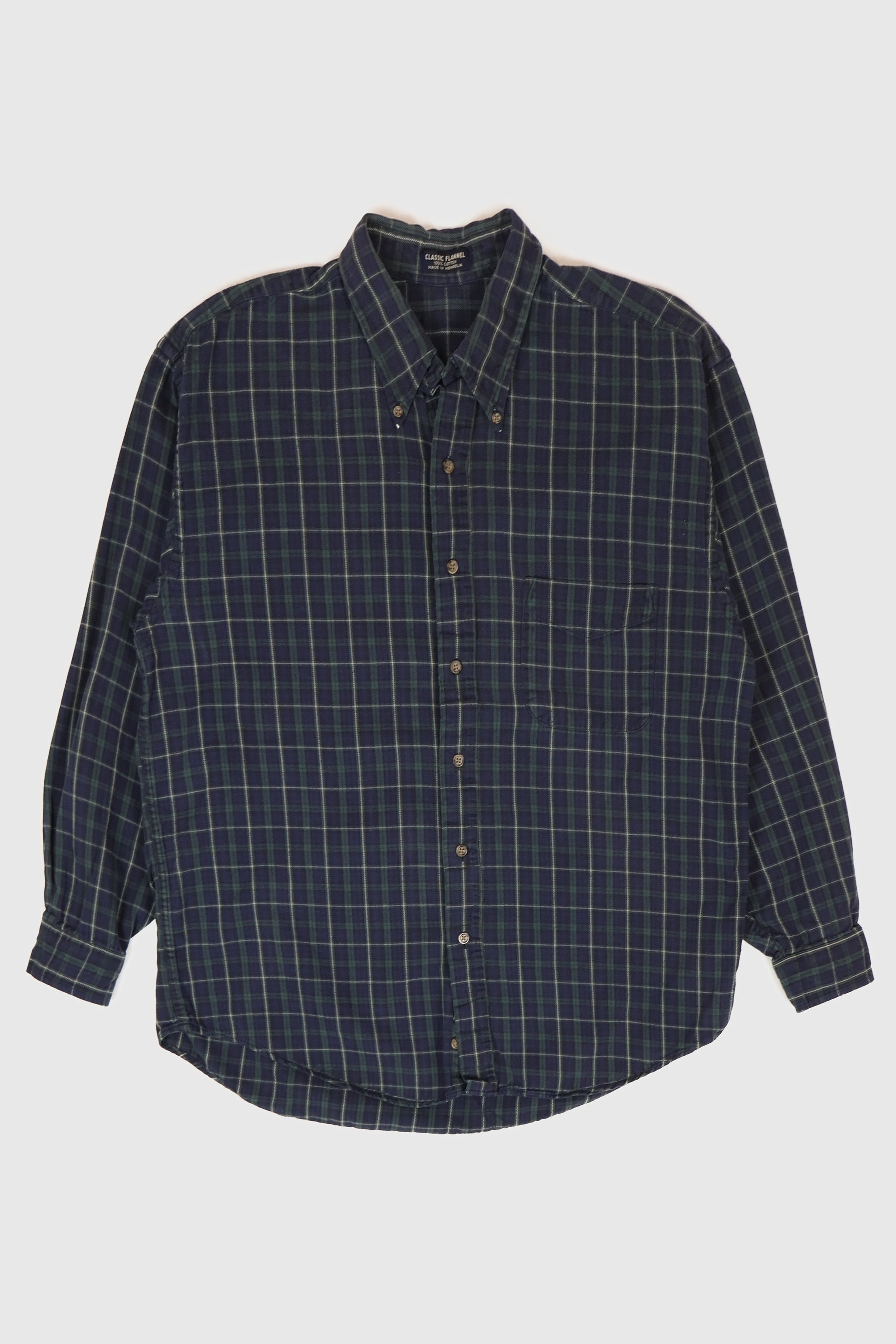 Vintage Plaid Button-Down Shirt Image 0