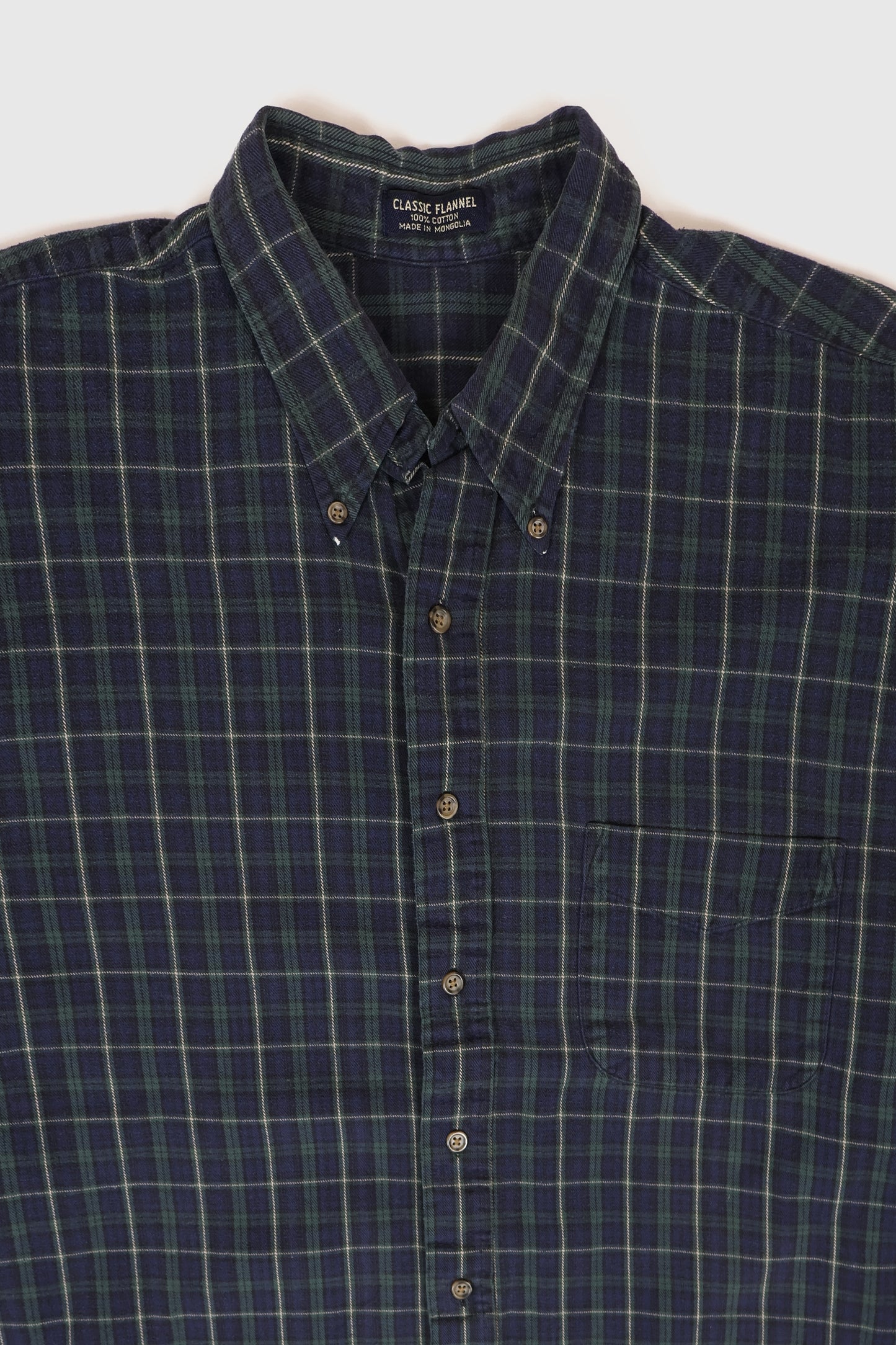Vintage Plaid Button-Down Shirt Image 1