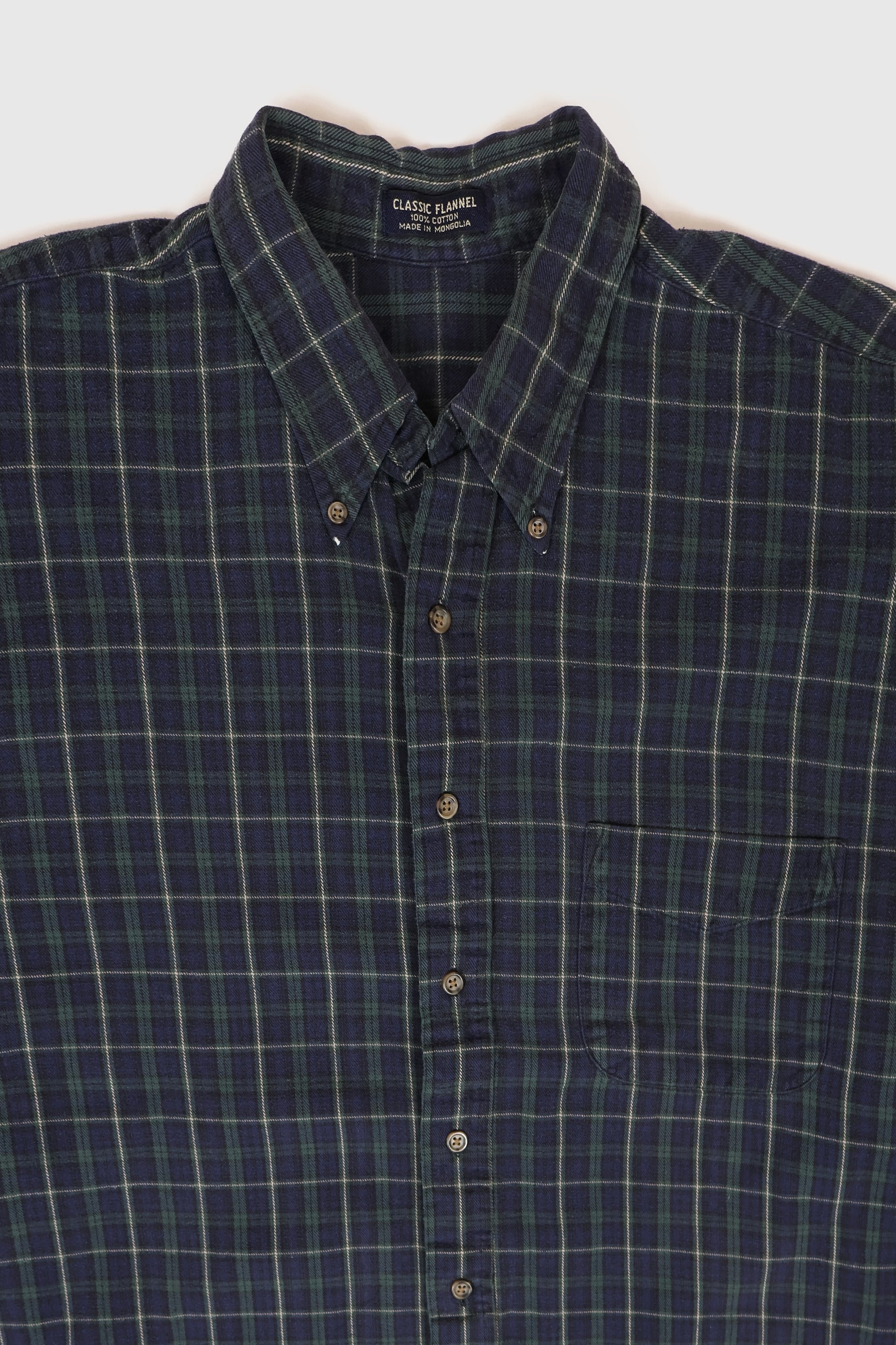 Vintage Plaid Button-Down Shirt Image 1