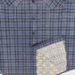 Vintage Blue Plaid Flannel Button-Down Shirt Image 3