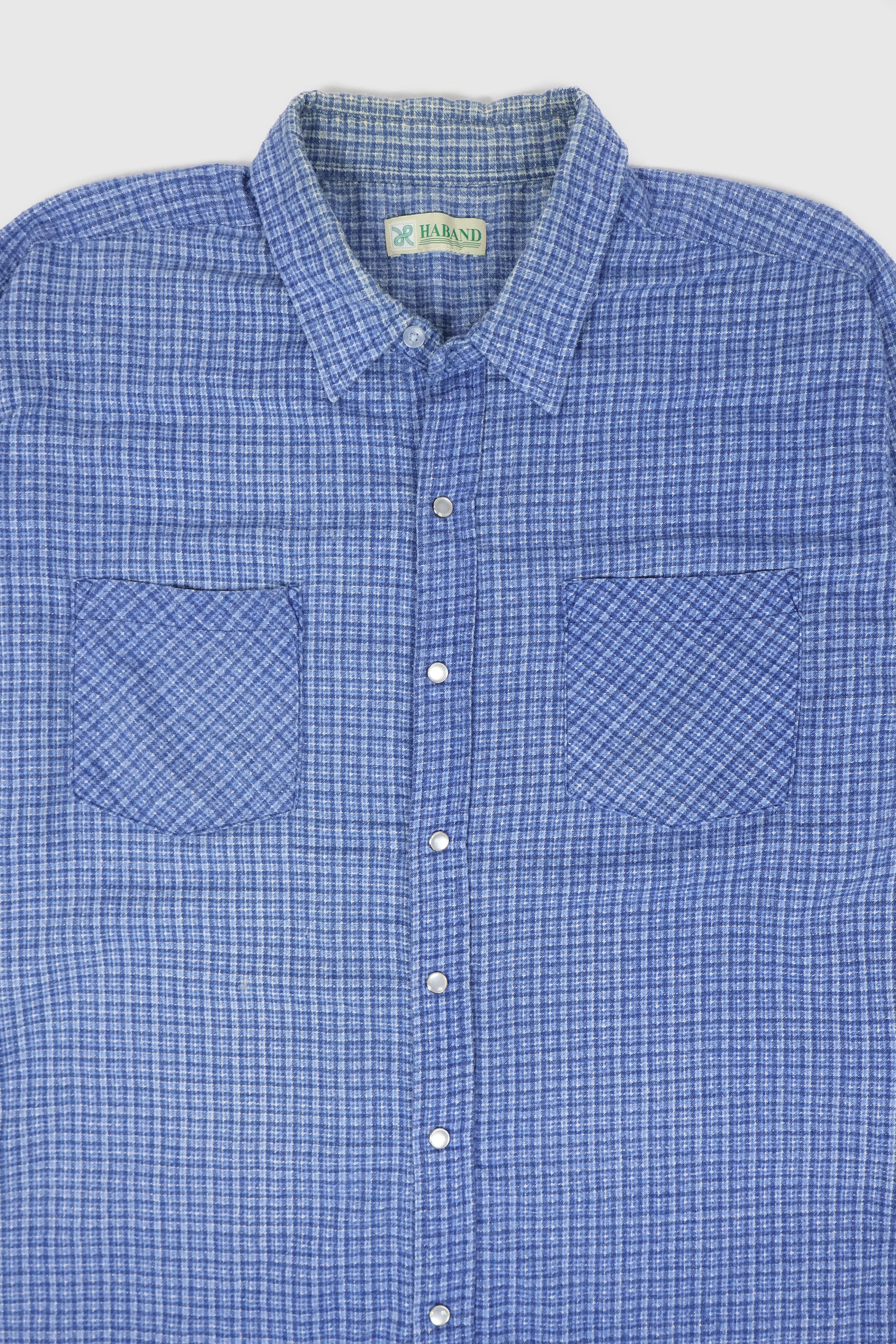 Vintage Snap Button Flannel Shirt Image 1