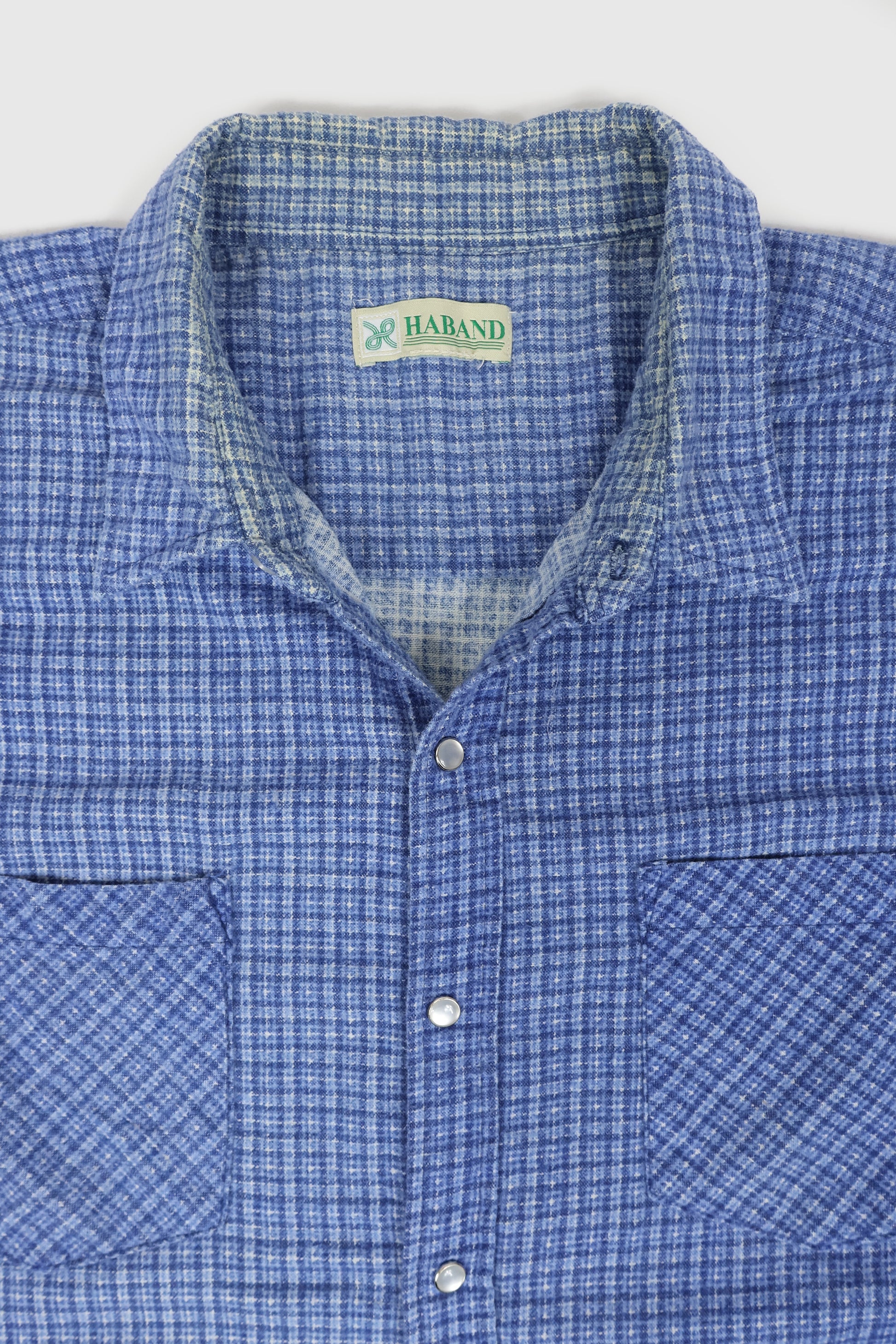 Vintage Snap Button Flannel Shirt Image 2