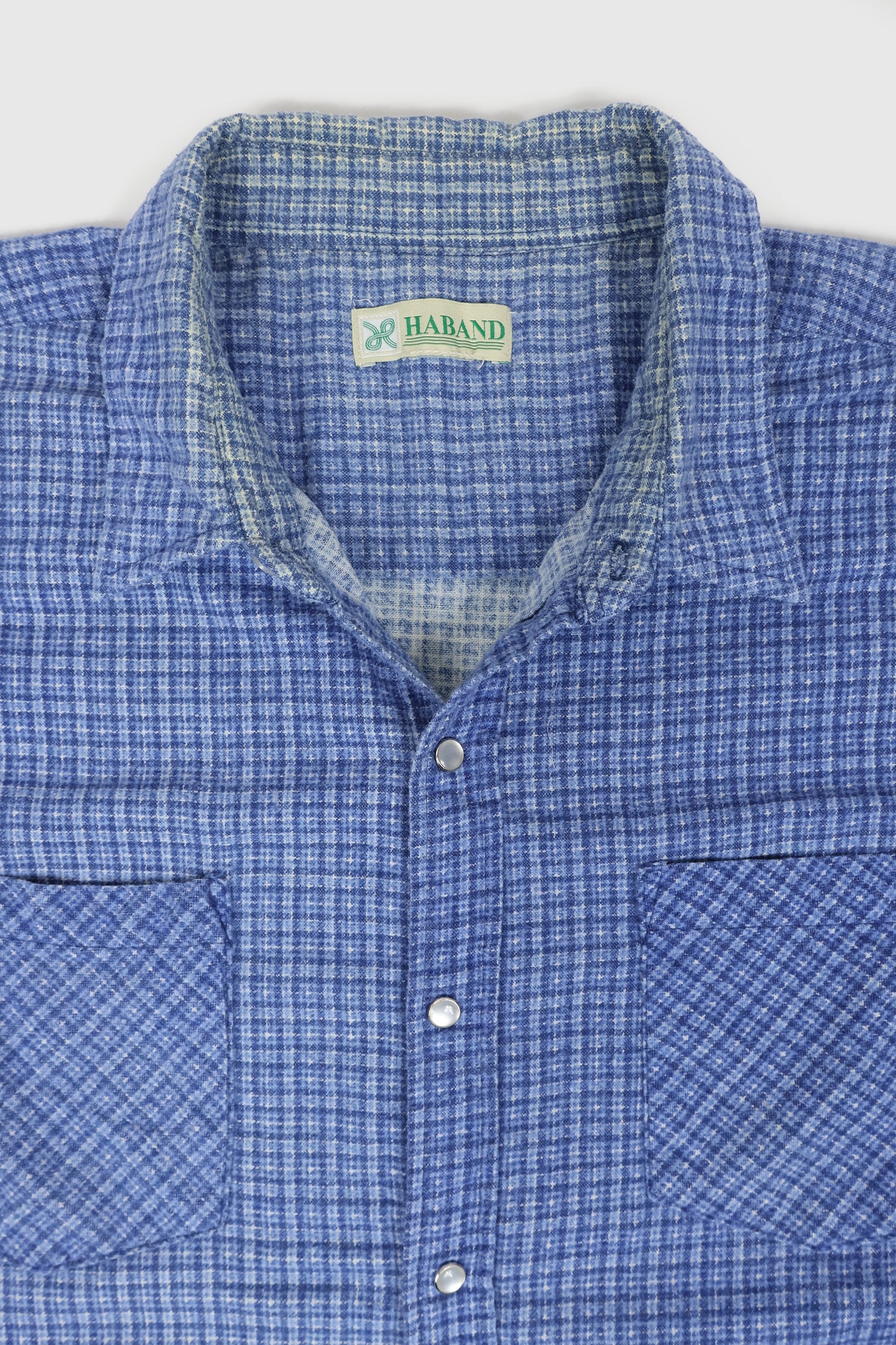 Vintage Snap Button Flannel Shirt Image 2