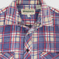 Vintage Faded Lightweight Plaid Button-Down Shirt Image 2