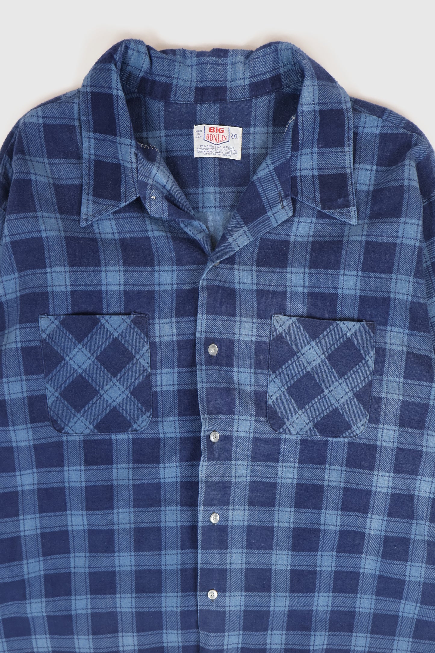 Vintage Flannel Button-Down Shirt Image 1
