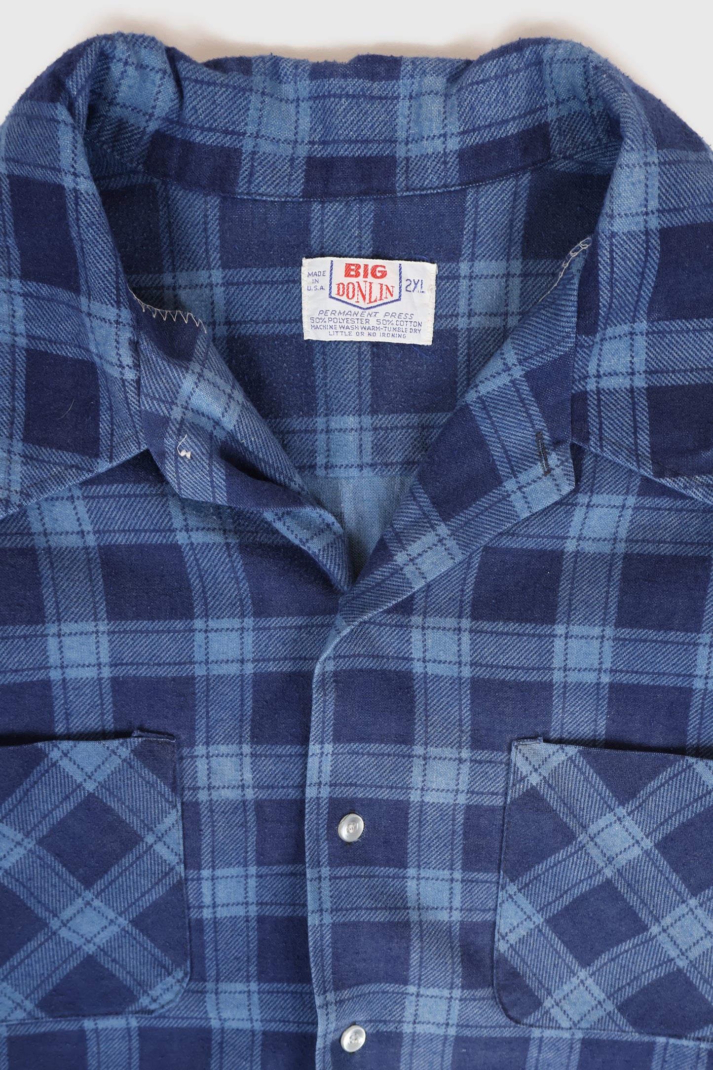 Vintage Flannel Button-Down Shirt Image 2