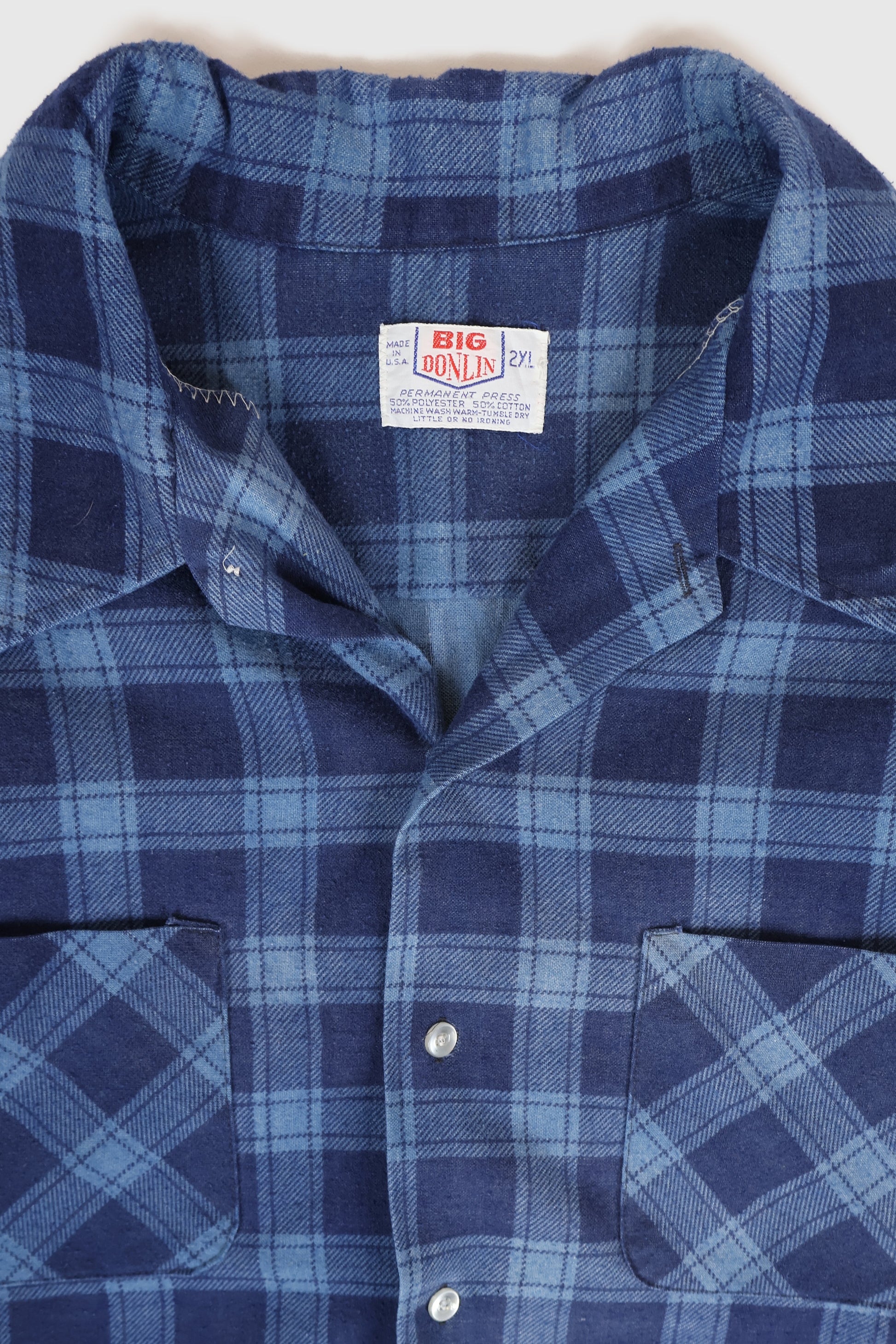 Vintage Flannel Button-Down Shirt Image 2
