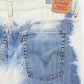 Reworked Levi's Wide Leg Bleached Jeans