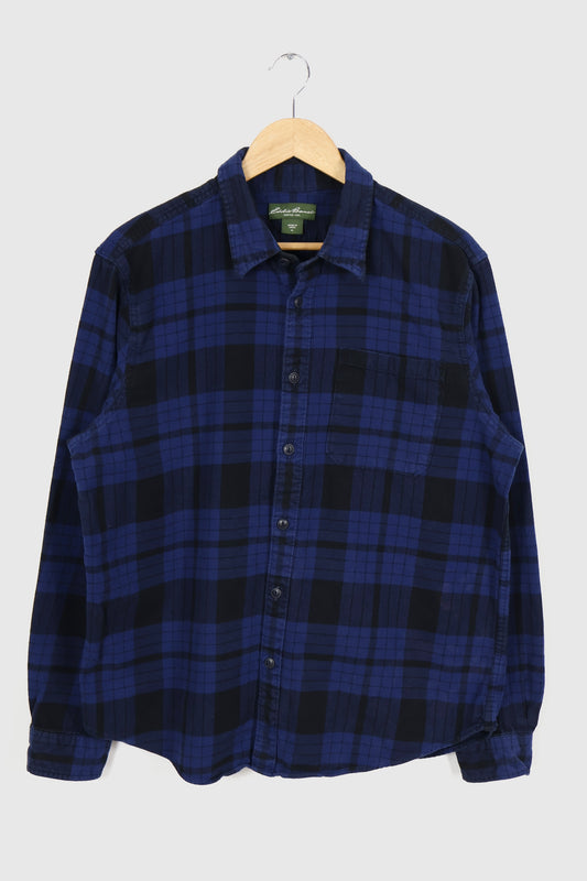 Vintage Eddie Bauer Plaid Button-Down Shirt