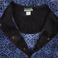 Vintage Blue Pattern Fleece Jacket Image 3