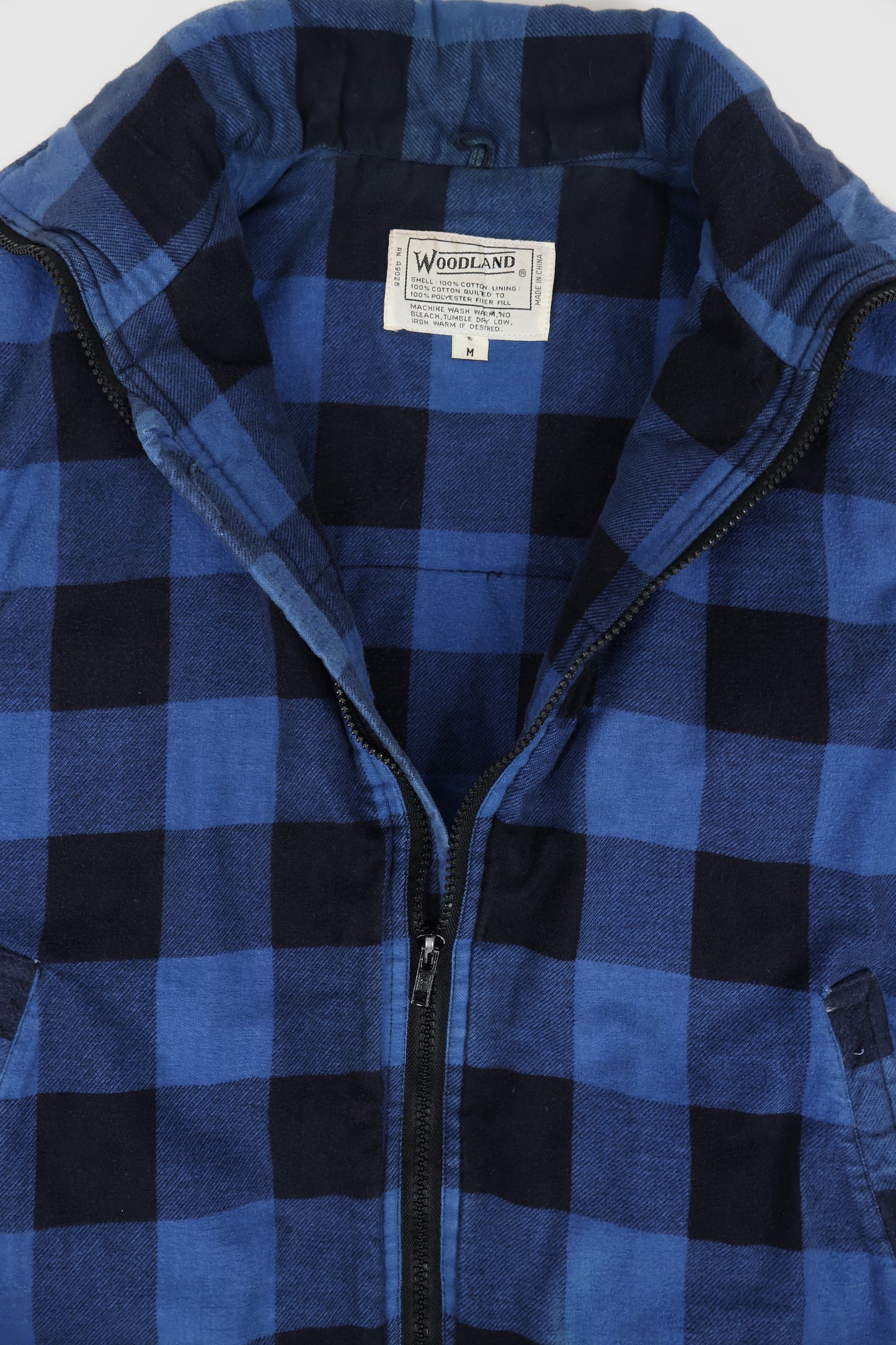 Vintage Blue Plaid Vest Image 3