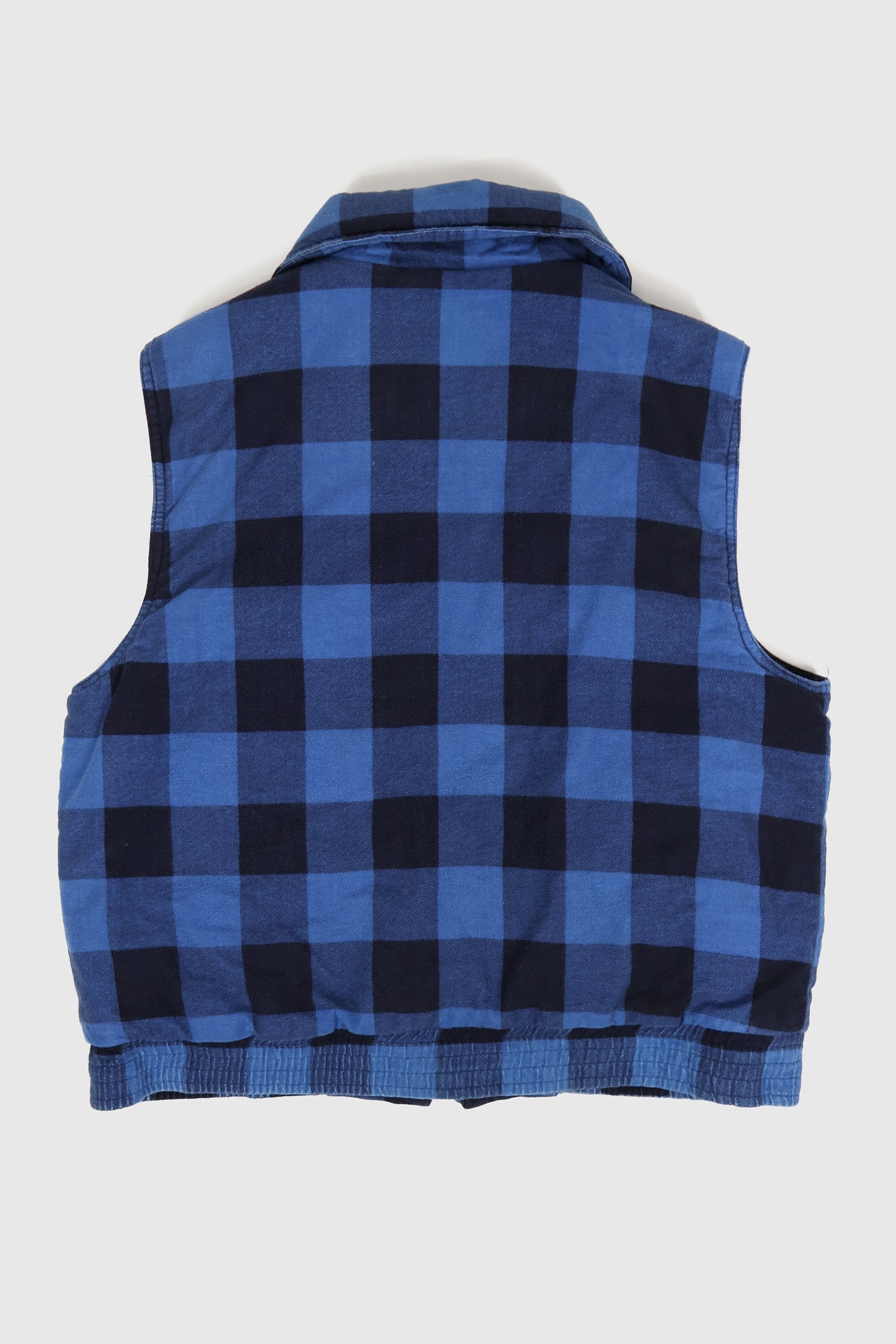 Vintage Blue Plaid Vest Image 1