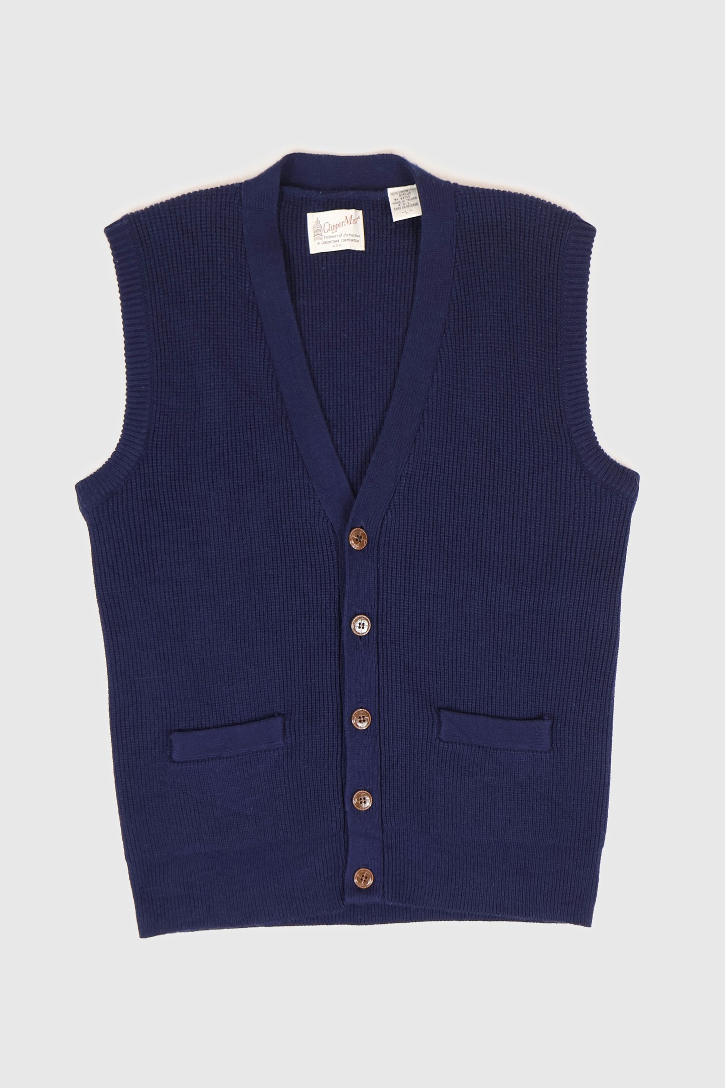Vintage Navy Sweater Vest Image 0