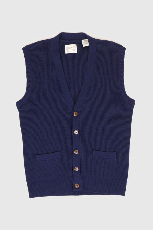 Vintage Navy Sweater Vest Image 0