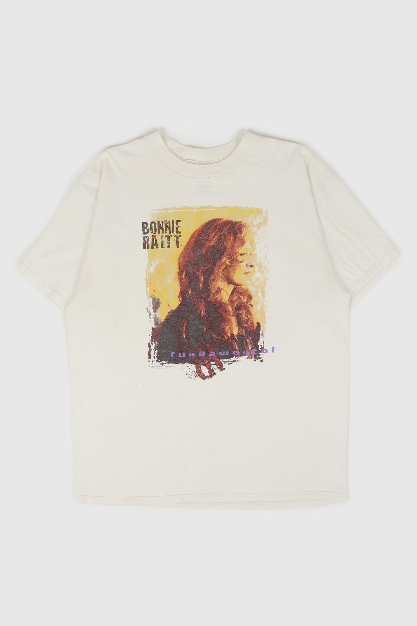 Vintage Bonnie Raitt Fundamental Tour Tee Image 0