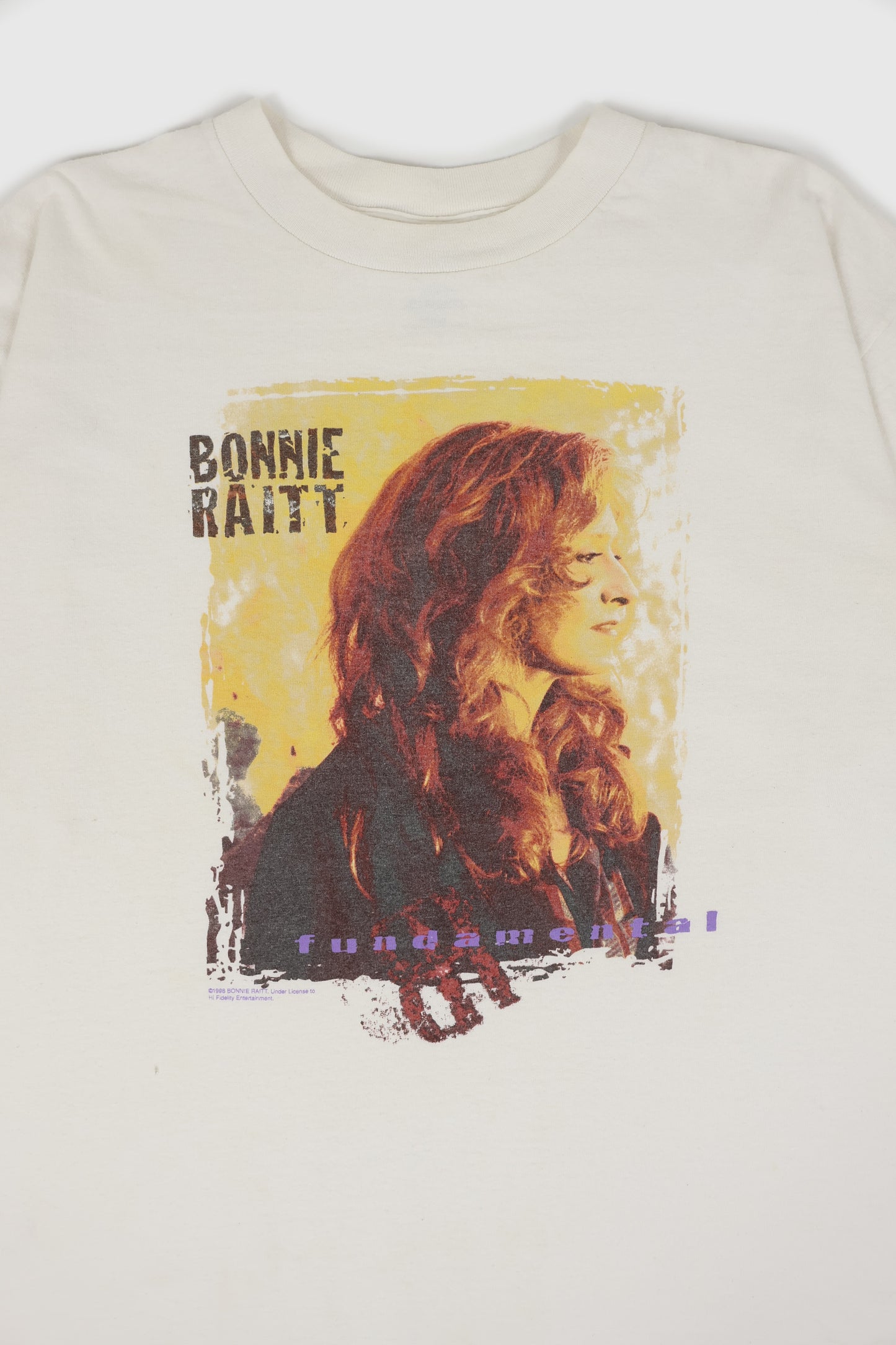 Vintage Bonnie Raitt Fundamental Tour Tee Image 2