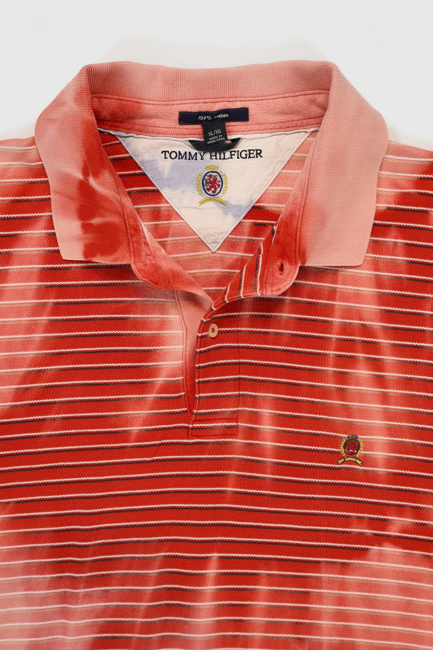Reworked Tommy Hilfiger Bleached Polo