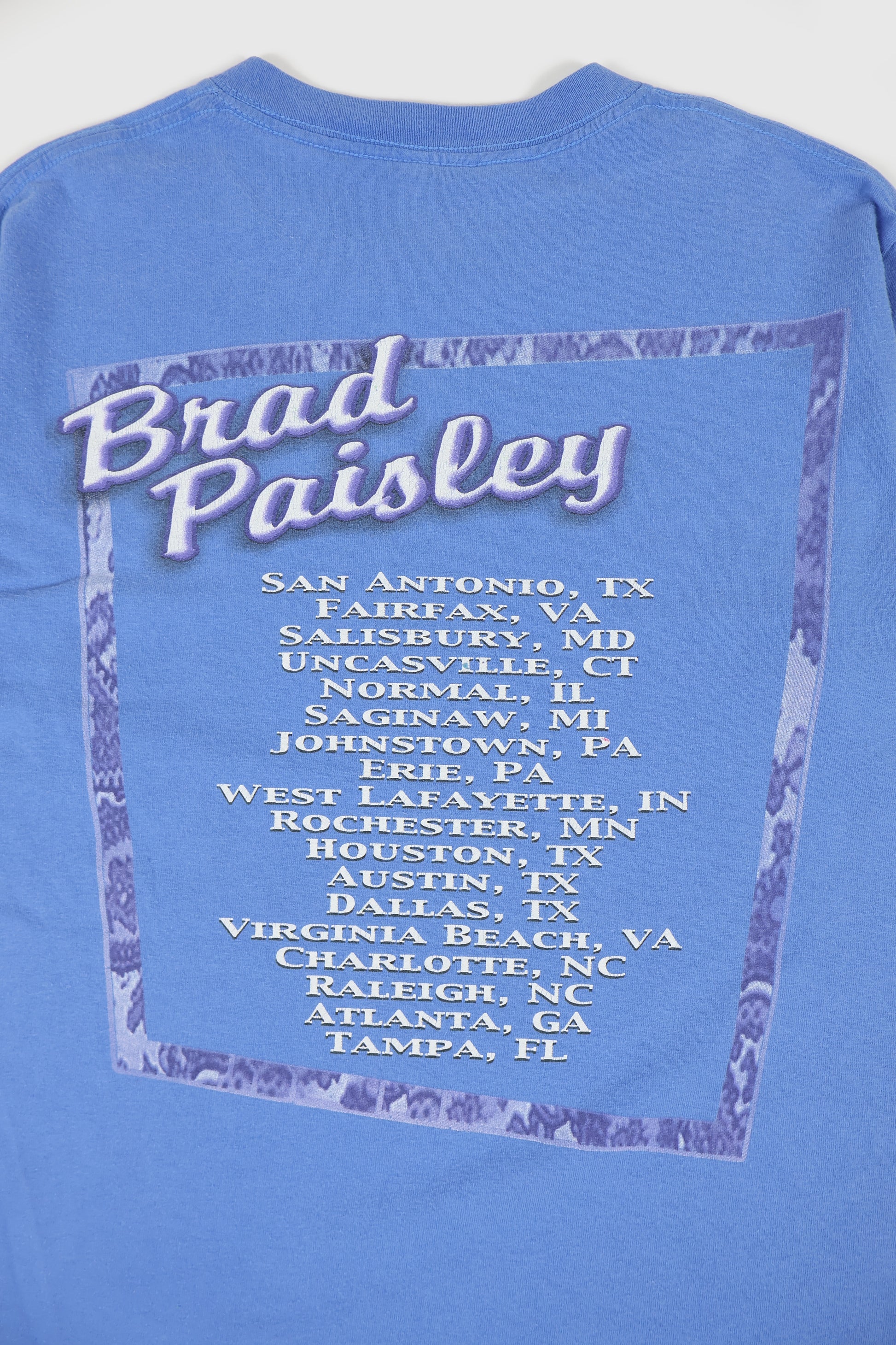 Vintage Brad Paisley Tour Tee Image 4