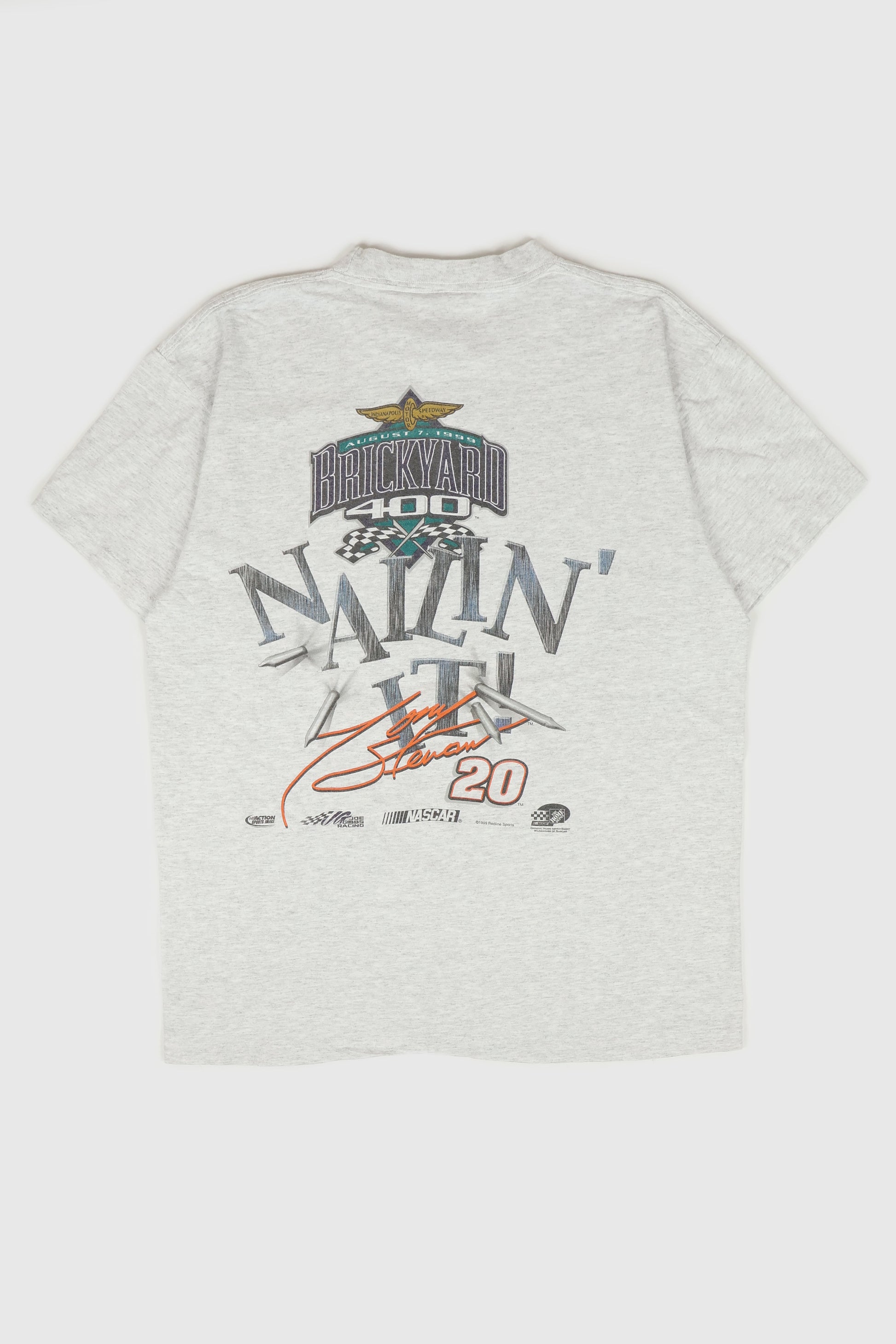 Vintage Tony Stewart 1999 Brickyard NASCAR Tee Image 1