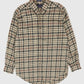 Vintage Plaid Flannel Button-Down Shirt