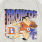 Vintage Distressed Denver Broncos Fred Flintstone Crewneck