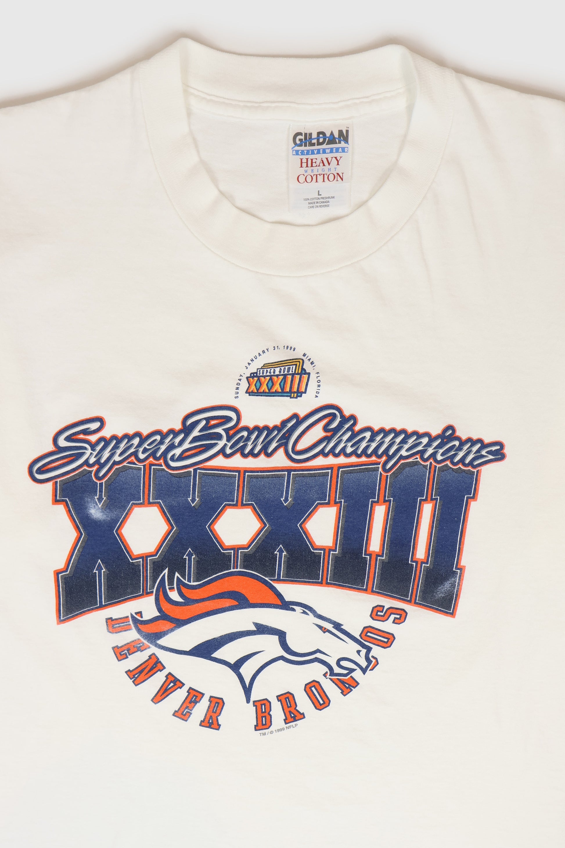 Vintage Denver Broncos Super Bowl XXXIII Tee Image 1