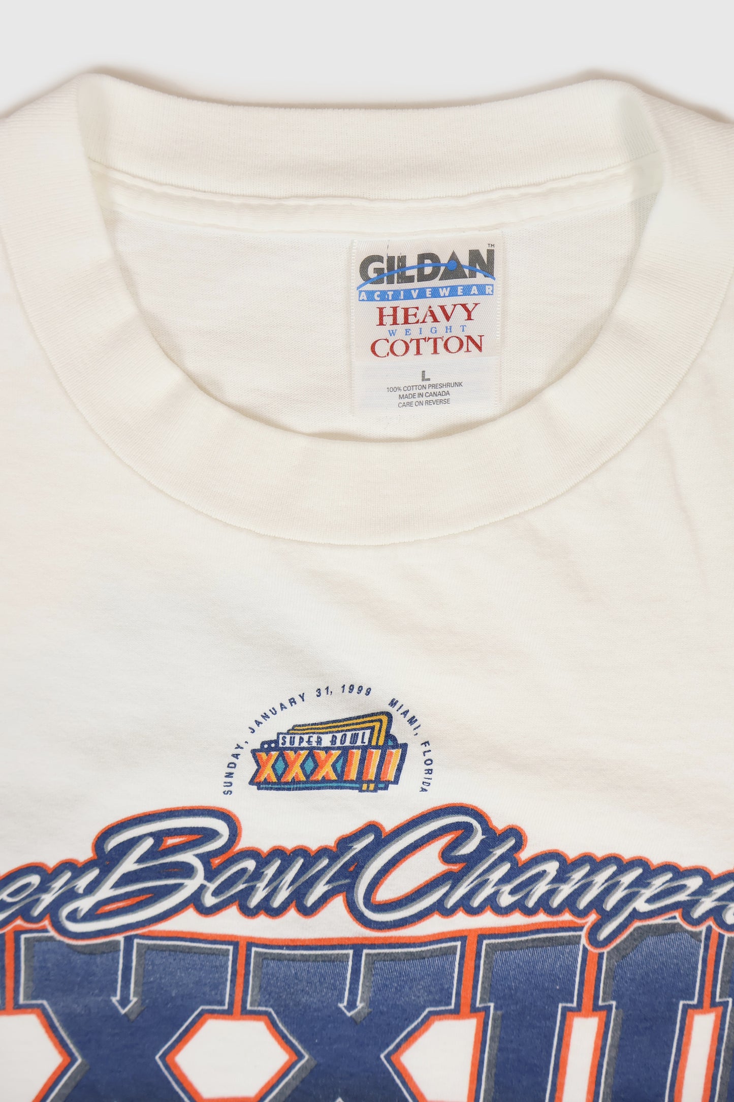 Vintage Denver Broncos Super Bowl XXXIII Tee Image 2
