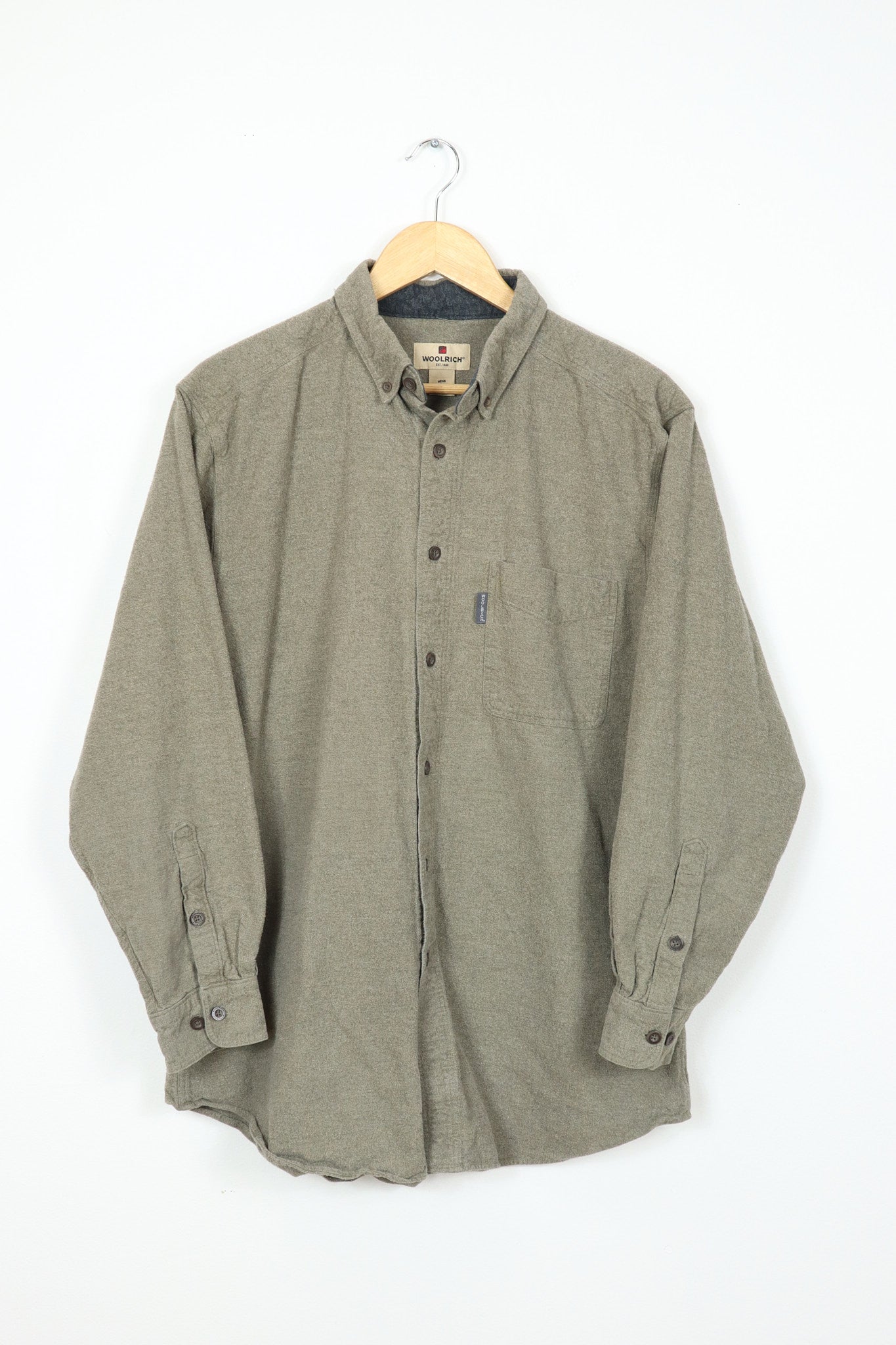 Woolrich Brown Flannel Button-Down