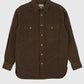 Vintage Brown Flannel Button-Down Shirt Image 0