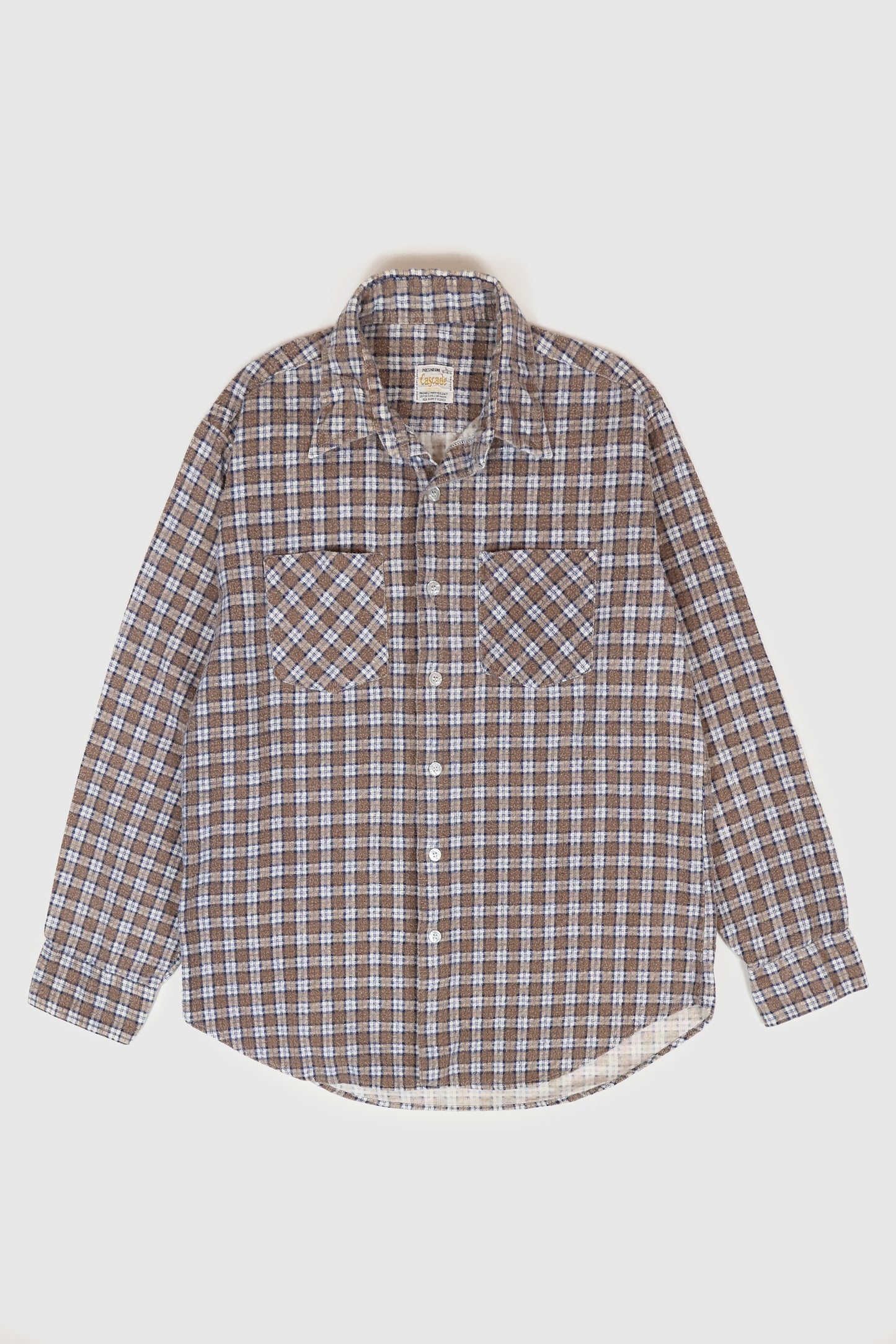 Vintage Plaid Flannel Button-Down Shirt Image 0