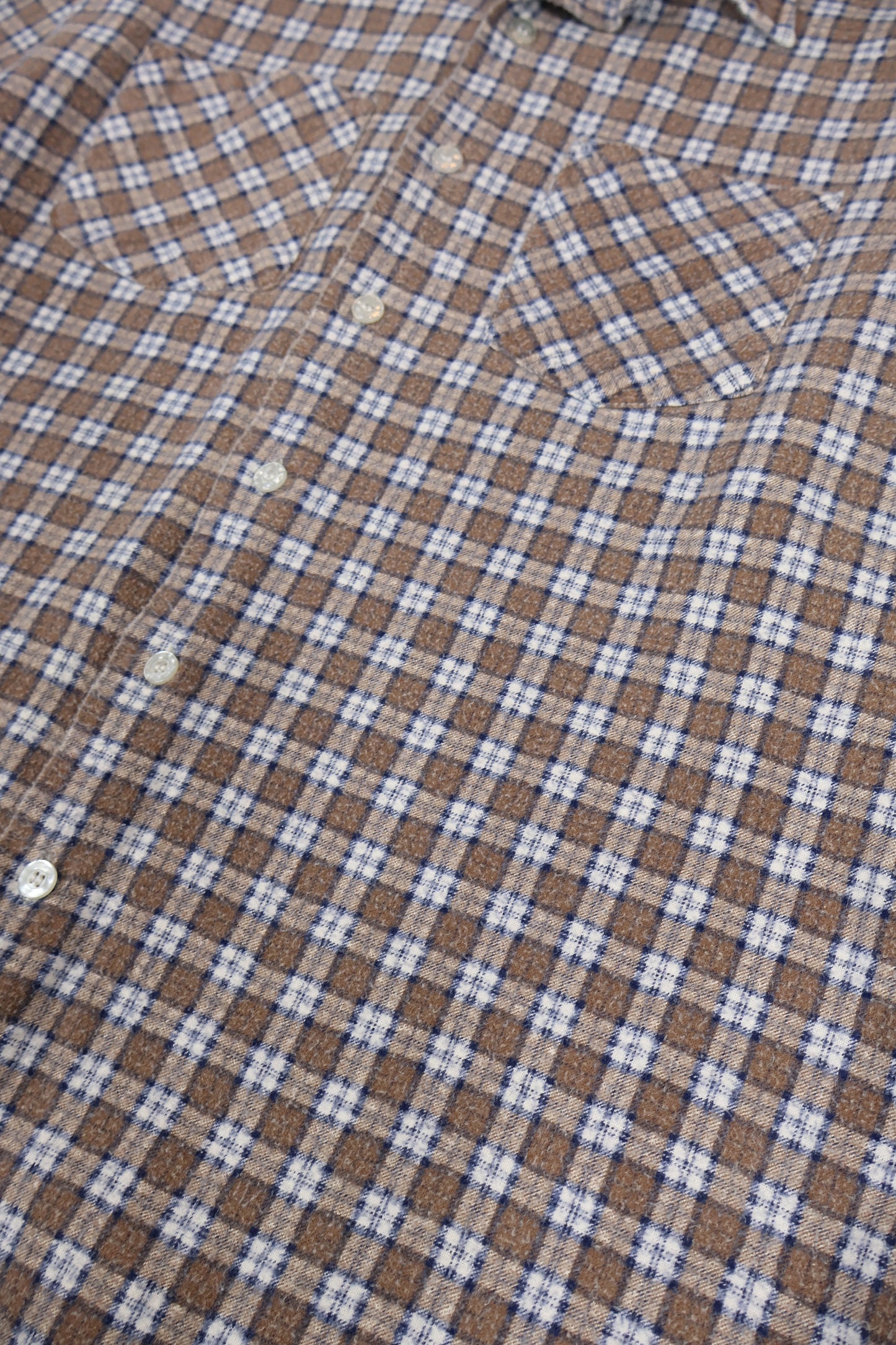Vintage Plaid Flannel Button-Down Shirt Image 4