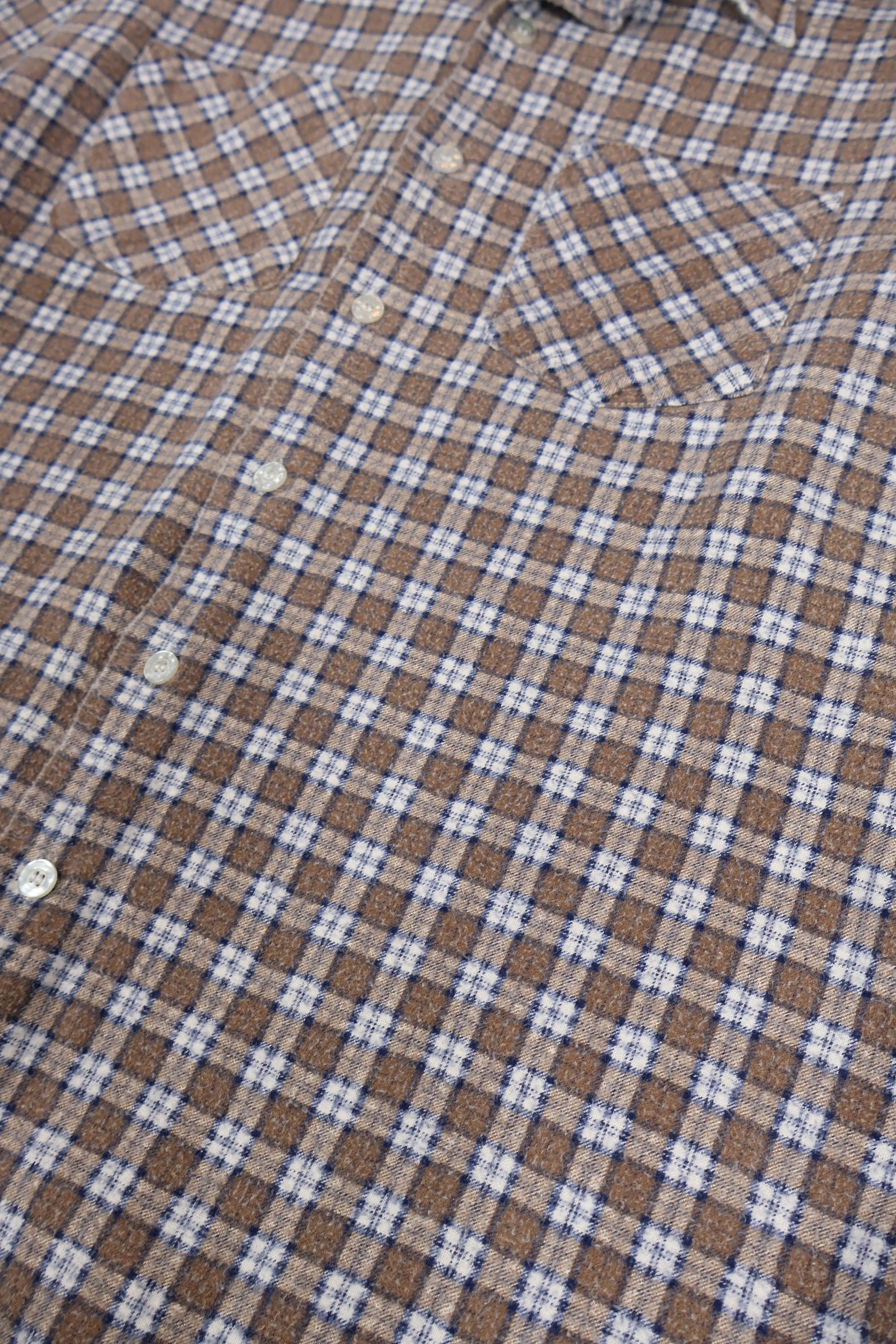 Vintage Plaid Flannel Button-Down Shirt Image 4
