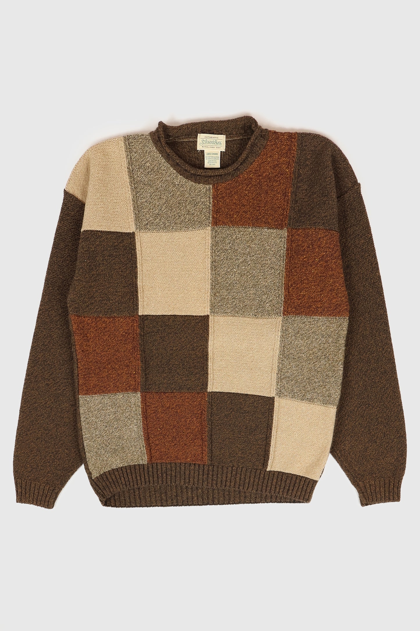 Vintage Block Pattern Sweater Image 0