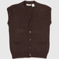 Vintage Brown Cardigan Sweater Vest Image 0