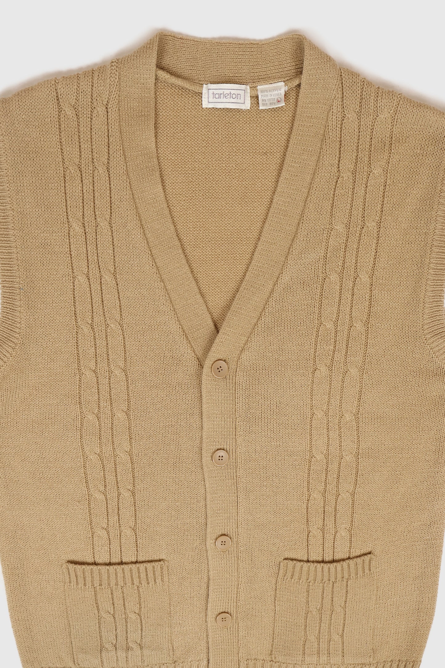 Vintage Cardigan Sweater Vest 02 Image 2