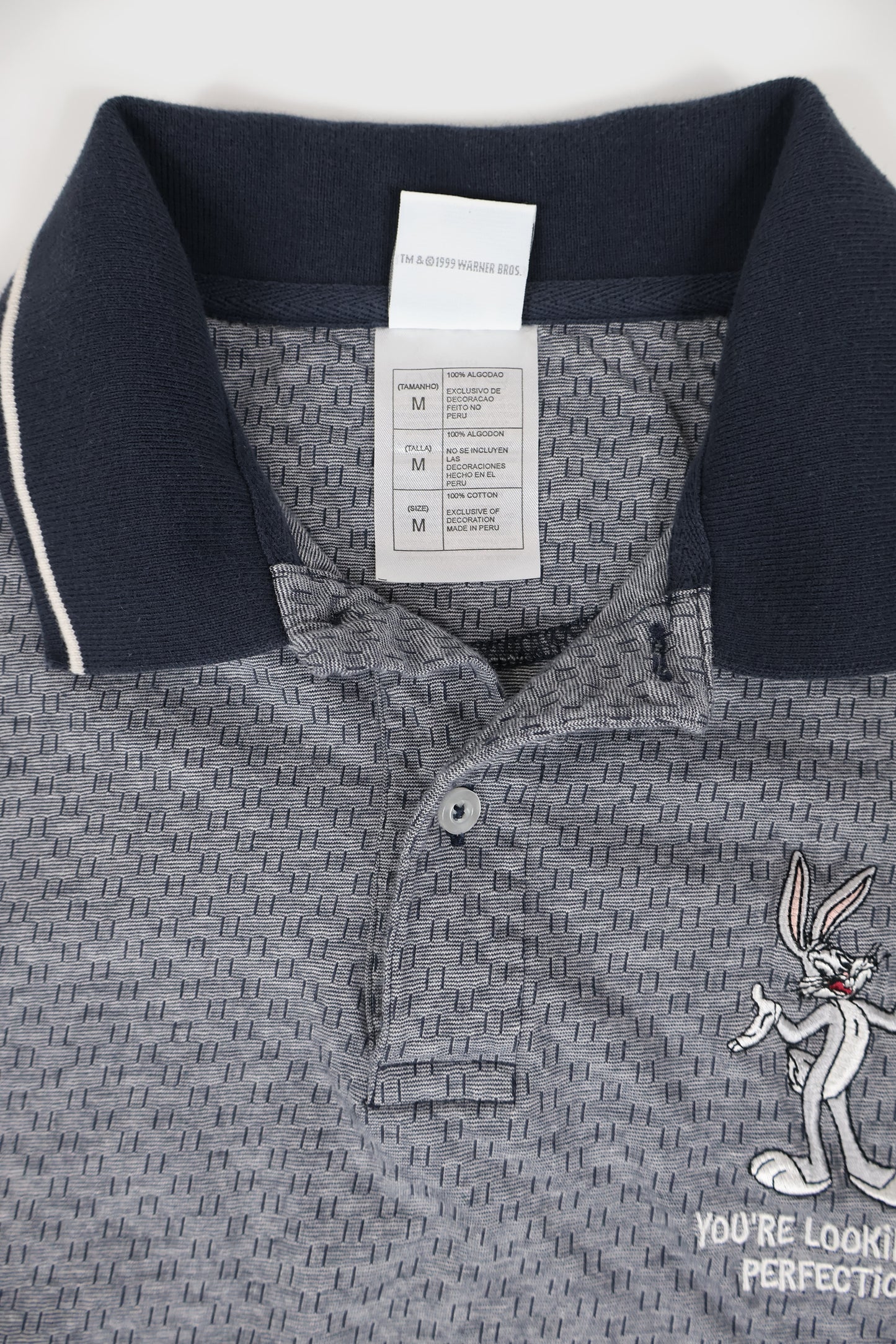 Vintage Bugs Bunny Polo Shirt Image 3