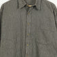 Black Pattern Flannel Button-Down Shirt