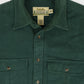 Vintage Heavyweight Green Flannel Button-Down Shirt