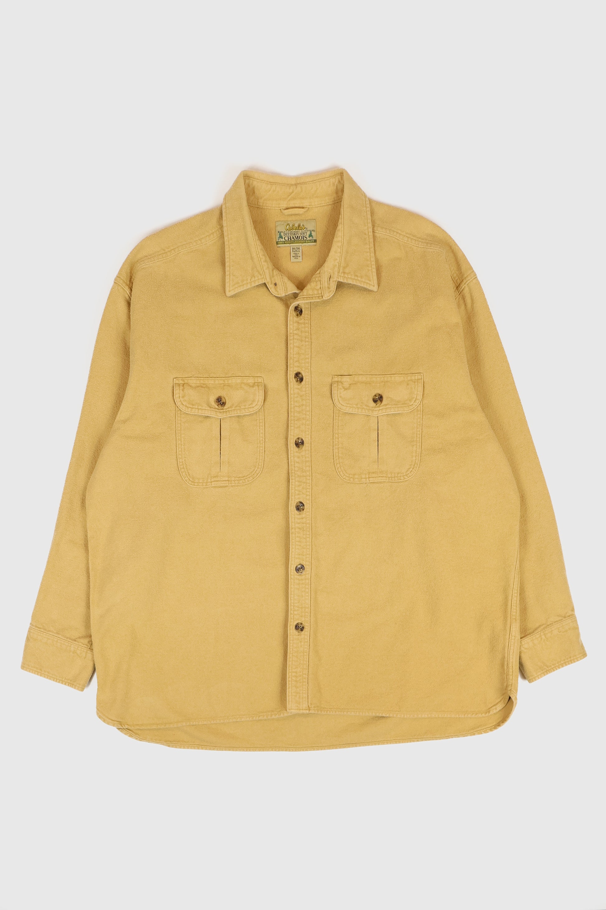 Vintage Cabelas Flannel Heavyweight Button-Down Shirt Image 0