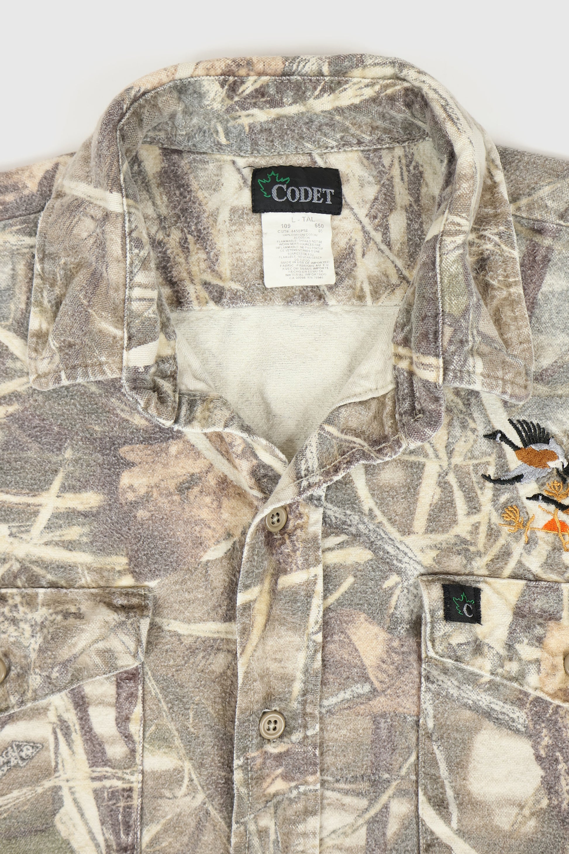 Vintage Heavyweight Camo Button-Down Shirt Image 2