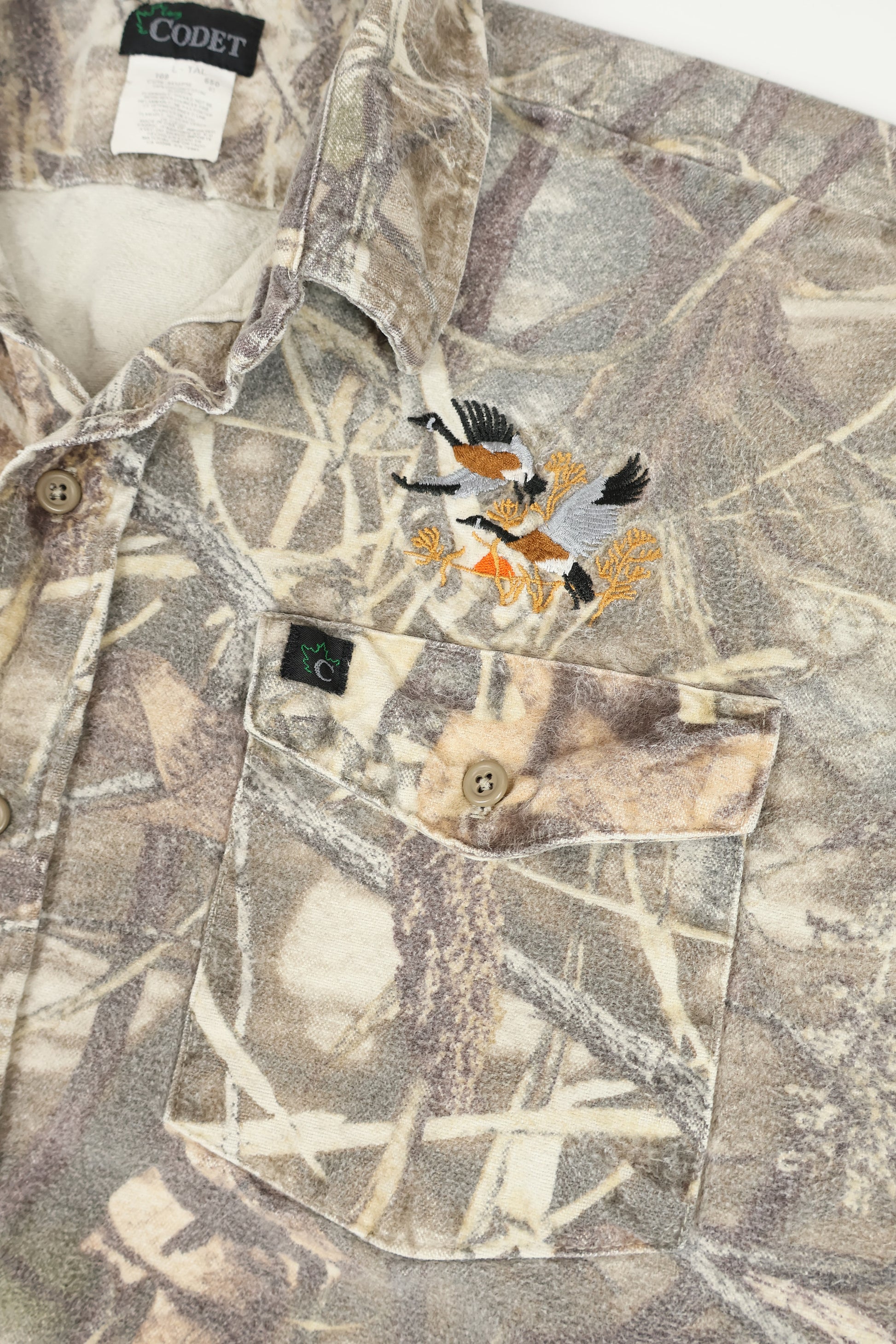 Vintage Heavyweight Camo Button-Down Shirt Image 3
